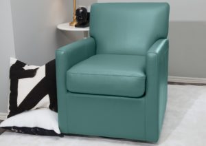 Pia Leather Swivel Chair