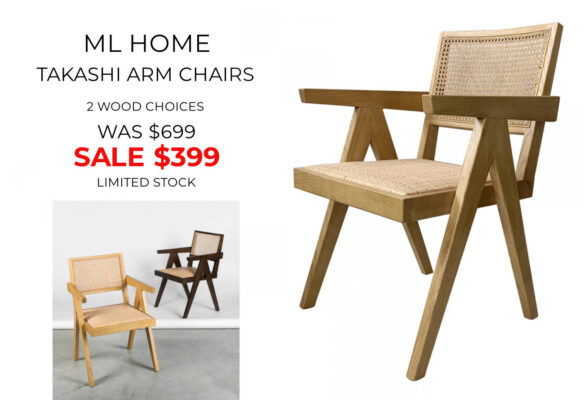 ML Home - Takashi Arm Chairs