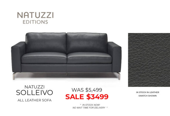 Natuzzi Editions - Solleivo leather sofa