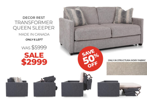 Decor Rest - Transformer Queen Sofa Sleeper - Save 50% off