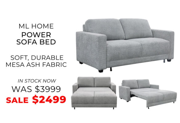 Ash Gray ML Home power sofa bed on sale