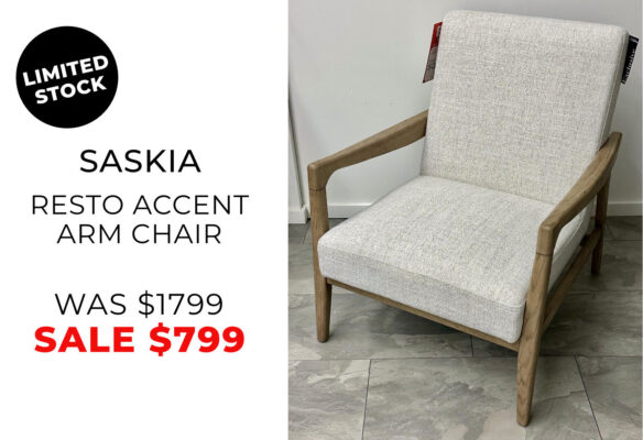 Saskia Resto accent armchair on sale, limited stock